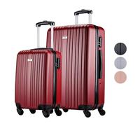 Slazenger Set di valigie 2 pezzi/3 pezzi - Trolley a mano e valigetta da viaggio grande - valigetta rigida ABS - Set di valigie con ruote a 360° e serratura a combinazione - valigetta arrotolabile,