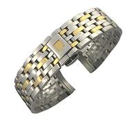 SLCHJX 16mm 19mm 20 mm 316L Curva in acciaio inossidabile in acciaio inossidabile per Omega de Ville Prestige Orbis Edition Watch Strap Folding Clasp