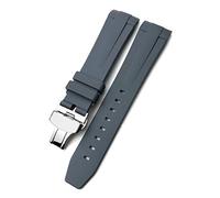 SLCHJX 19mm 20mm 21mm in gomma in gomma Canda di guardia ， per conquista Hydroconquest L3 Pin cinturino da orologio impermeabile/fibbia pieghevole