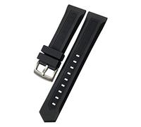 SLCHJX 19mm 20mm Nera naturale in gomma in gomma Watchband 21mm 22mm Fit per Carrera F1 Aquaracer Heuer Buckle Watch Strumenti