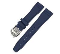 SLCHJX 20 mm 21 mm 2 mm fluororubber morbido fkm di guardia per iwc grande pilota top patofino pistola top pistola naturale orologio in gomma utensili