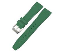 SLCHJX 20 mm 21 mm 2 mm fluororubber morbido fkm di guardia per iwc grande pilota top patofino pistola top pistola naturale orologio in gomma utensili
