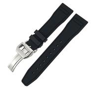 SLCHJX 20 mm 21 mm 2 mm fluororubber morbido fkm di guardia per iwc grande pilota top patofino pistola top pistola naturale orologio in gomma utensili
