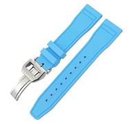 SLCHJX 20 mm 21 mm 2 mm fluororubber morbido fkm di guardia per iwc grande pilota top patofino pistola top pistola naturale orologio in gomma utensili