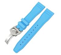 SLCHJX 20 mm 21 mm 2 mm fluororubber morbido fkm di guardia per iwc grande pilota top patofino pistola top pistola naturale orologio in gomma utensili
