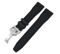 SLCHJX 20 mm 21 mm 2 mm fluororubber morbido fkm di guardia per iwc grande pilota top patofino pistola top pistola naturale orologio in gomma utensili