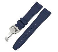 SLCHJX 20 mm 21 mm 2 mm fluororubber morbido fkm di guardia per iwc grande pilota top patofino pistola top pistola naturale orologio in gomma utensili