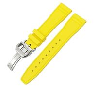 SLCHJX 20 mm 21 mm 2 mm fluororubber morbido fkm di guardia per iwc grande pilota top patofino pistola top pistola naturale orologio in gomma utensili