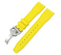 SLCHJX 20 mm 21 mm 2 mm fluororubber morbido fkm di guardia per iwc grande pilota top patofino pistola top pistola naturale orologio in gomma utensili