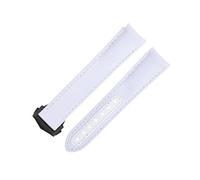 SLCHJX 20 mm Nuovi fasce di guardia in nylon in nylon ad alta densità bianca adatte per cinturino Omega per AT150 Seamaster 300 Planet Ocean De Ville Speedmaster Curved Watch Band