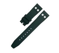 SLCHJX 21mm naturale fluororubber in gomma fkm con fascia d'oro del rivetto per il grande pilota IWC Mark Portugieser Dolcanagni morbidi