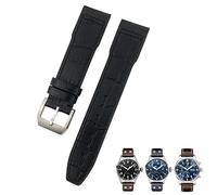 SLCHJX 22 mm 21mm 20 mm Canda d'oro vera pelle vera e propria per iwc big pilot cinghia pilota di bracciali da orologi accessori per uomini utensili da uomo