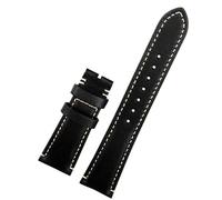 SLCHJX 22 mm marrone nera retrò vintage retrò vera pelle di guardia in pelle per tudor cinghia con fibbia per orologi a tracolla