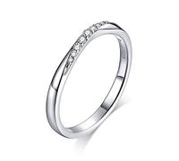 SLCHJX 925 abbaglianti anelli di zirconia cubica per le dita per le donne dichiarazioni di gioielleria chic