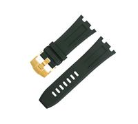 SLCHJX Accessori per bracciale in gomma morbida da fluoro da 28 mm per cinghia di orologi per cinturino AP per audemars e cinghia di piguino 15710/15703 non rilascio di qucik