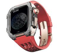 SLCHJX Bambella in titanio della fascia in gomma ， per una custodia di lusso in titanio di sostituzione da orologio da orologio da 8/7 da 45 mm con strumento