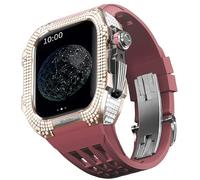 SLCHJX Bambella in titanio della fascia in gomma ， per una custodia di lusso in titanio di sostituzione da orologio da orologio da 8/7 da 45 mm con strumento