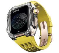 SLCHJX Bambella in titanio della fascia in gomma ， per una custodia di lusso in titanio di sostituzione da orologio da orologio da 8/7 da 45 mm con strumento