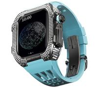 SLCHJX Bambella in titanio della fascia in gomma ， per una custodia di lusso in titanio di sostituzione da orologio da orologio da 8/7 da 45 mm con strumento