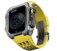 SLCHJX Bambella in titanio della fascia in gomma ， per una custodia di lusso in titanio di sostituzione da orologio da orologio da 8/7 da 45 mm con strumento