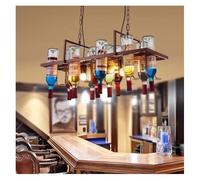 SLCHJX Botto di Vino di Vino LED LED Retro Retro American Americana V-INTAGE Cafe Restaurant Lighting Lampadario, Luce a Sospensione