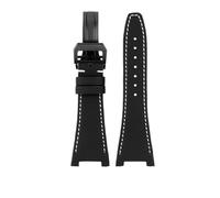 SLCHJX Bracciale da 28 mm Braccialette Nylon Genuina cinghia di pelle vera per l'ingegnere IWC IW500501 IW378507 IW322703 Canvas da maschio da maschio