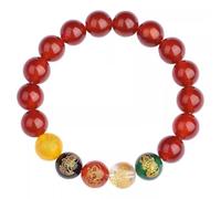 SLCHJX Bracciale Feng Shui Pixiu Cinnabar per uomini e donne Lucky Red Rope Amulet 2025 Buona Luck Charm Gift Spiritual Cinnabar per uomini e donne Energia positiva Amuleto