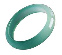 SLCHJX Bracciale giada verde chiaro naturale Wangfu Bracciale Giade Giade Gift Color Emerald per Girlfriend and Mom (61-62mm)