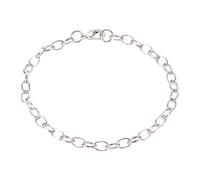 SLCHJX Braccialetti Fai -da -Te 10pcs Cavo Metallico Bracciale con Artigli di Aragosta Clasps Fatti Fatti a Mano Bracciale per Fascino Fai -da -Te (Colore: Platino, Dimensione: tala única)