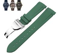 SLCHJX Canda di guardia in gomma naturale 20mm 22mm Speciale per Tudor Pelagos 1958 39mm 41mm Pin pelagos/cinturino in silicone con fibbia pieghevole