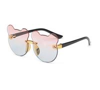 SLCHJX Cartoon copia bambini occhiali da sole progressivi oceano occhiali da sole nuove orecchie di gatto occhiali senza montatura