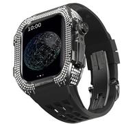 SLCHJX Case di orologi in lega di titanio e kit mod band watch fluororubber ， per 8 7 da 45 mm Upgrade Watch Sostituisci gli accessori di orologi con strumento