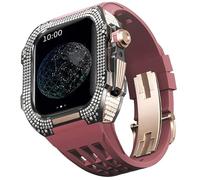 SLCHJX Case di orologi in lega di titanio e kit mod band watch fluororubber , per 8 7 da 45 mm Upgrade Watch Sostituisci gli accessori di orologi con strumento