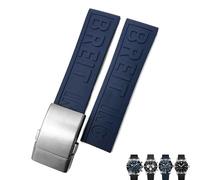 SLCHJX Cingcio di gomma morbido da 20 mm da 22 mm da 24 mm per braccialetti impermeabili in fascia da guardia a cavitimer di vendicio Breitling