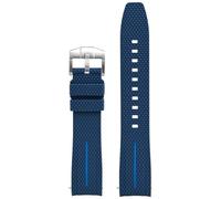 SLCHJX Cinghia di estremità curva ， per omega xs orologio Moonswatch da 20 mm da uomo da donna in gomma silicone a rilascio rapido per orologio per Seamaster 300 Watchbands