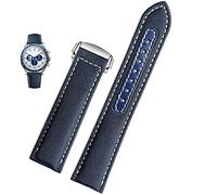 SLCHJX Cinghia di orologio tela da 20 mm da 20 mm per Omega New Seamaster 300 Speedmaster AT150 Nylon Watch Band Accessori Blu Nero
