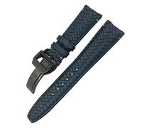 SLCHJX Cinghia in hide per IWC Portugieser pilota IW394005 IW3777 Blue Morft Watchband 20mm 21mm 22mm in pelle vera e propria