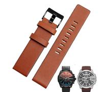 SLCHJX Cinghia in pelle di mucca per diesel watchband dz7312 | Dz4323 | DZ7257 con cinturino con fibbia in acciaio inossidabile 24 26 27 28 30mm Flat banda