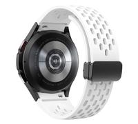 SLCHJX Cinturino in silicone per Galaxy Watch 7 6 5 4 40mm 44mm 5pro 45mm Band 6 Classic 43mm 47mm senza spazi per il braccialetto Bande di sorveglianza, bianco, Watch 4 6 classic