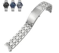 SLCHJX Cinturino per orologio da polso in acciaio inox 316L da 20 mm e 22 mm per Omega Seamaster 300 m Speedmaster Planet Ocean 600, 20mm