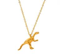 SLCHJX Collana a Pendente di Dinosauro 3D in Metallo Vintage Catena Gotica Cartoni Animata Cartoni Animati Girocollo Girocollo per Donne Cool Hip Hop Collana
