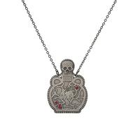 SLCHJX Collana in Bottiglia Vintage per Uomini Donne Etniche Hip-Hop Teschio Hip-Hop Cesto Gotico Cesto a Sospensione retrò BES di Gioielli Accessori Cosplay