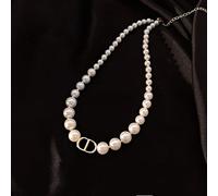 SLCHJX Collane di Perle alla Moda per Donne cokers Perle Classiche Perle Collana per Festa di Gioielli Regali
