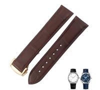 SLCHJX Crocodile in pelle di orologio adatto per Omega de Ville Seamaster Constellation 18mm 19mm 20mm 21mm 22mm cinghia della pelle alligatore reale