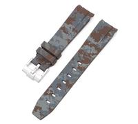 SLCHJX Curvad No Gap in gomma Cingcio per Omega Speedmaster Watch Bande di sostituzione Men Donne 20mm Watchbands Fibbia in oro in oro fibbia rosa Black Fibbia nera