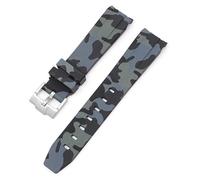 SLCHJX Curvad No Gap in gomma Cingcio per Omega Speedmaster Watch Bande di sostituzione Men Donne 20mm Watchbands Fibbia in oro in oro fibbia rosa Black Fibbia nera
