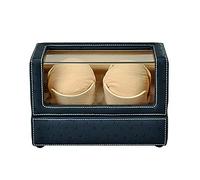 SLCHJX Guarda Gli avvolgitori guardano Winder 2 Orologi in Legno Orologio Winder 2 Box Motore Orologi Automatici Orologi Orologi Avvolgitori Visualizza la conservazione Blu