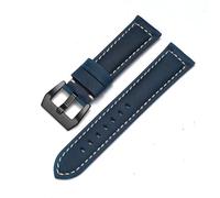 SLCHJX Guida fascia di orologi in pelle per panerai cowhide crazy horse cnocchia bracciale liscio di orologio liscio 20mm 22mm 24mm 26mm