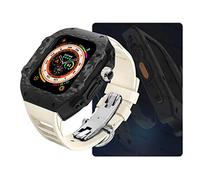 SLCHJX Kit di modifica Custodia in fibra di carbonio , per Ultra 9 8 7 6 5 4 SE Metal Bezel Mod Kit , per set di fasce in gomma da 49 mm 45 mm 44 mm