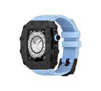 SLCHJX Kit di modifica del cinturino in gomma in fibra in fibra di carbonio ， per banda 45mm 44mm 9 8 7 SE 6 5 4 Serie Upgrade Serie Sostituisci il braccialetti di braccialette cinghia